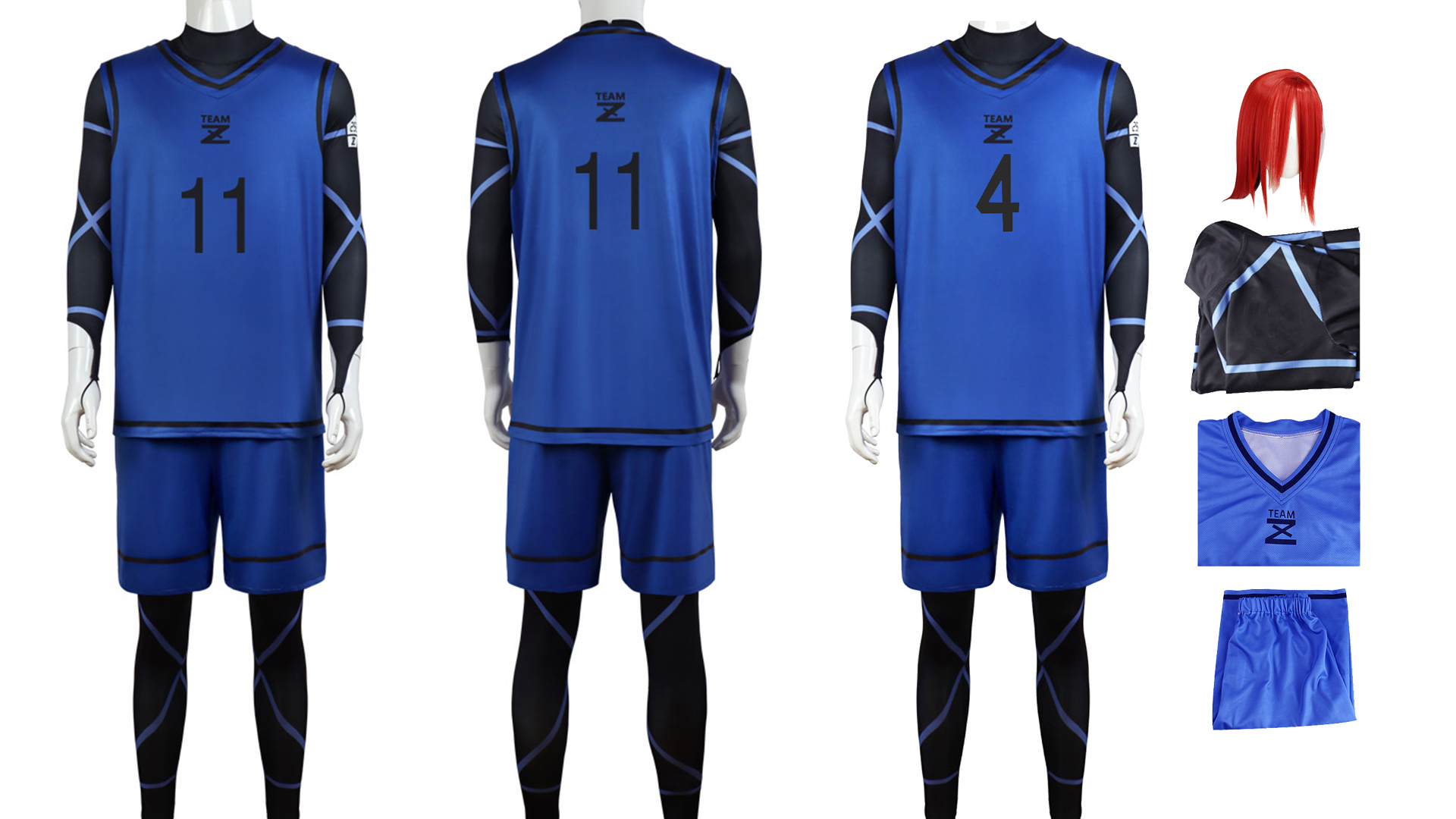 Amazon.com: Anime Blue Lock Cosplay Costume Jersey Set Football